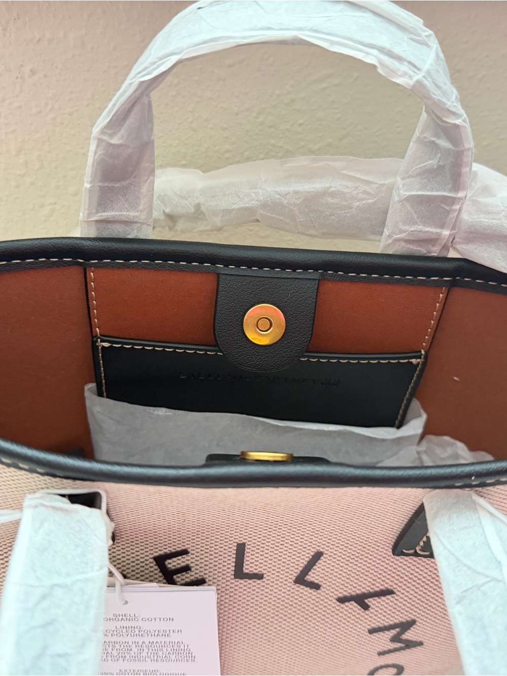 STELLA MCCARTNEY H&M SMALL COATED CANVAS TOTE BAG NWT LIMITED EDITION - Picture 11 of 12